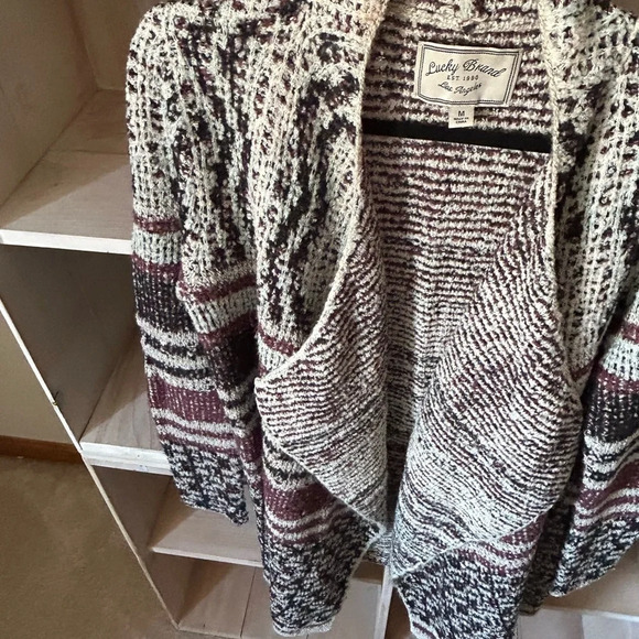 Lucky Brand Open Long Cardigan Sweater Coat - Picture 4 of 12